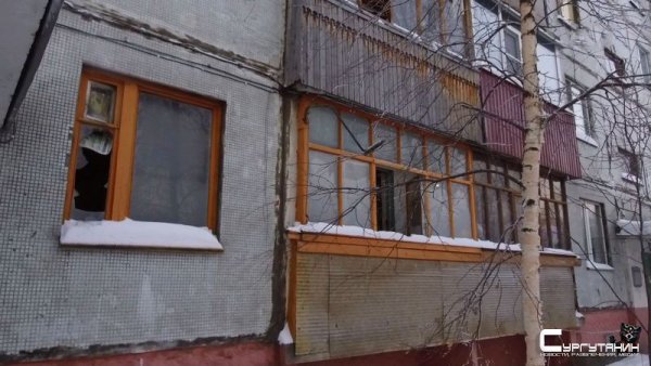 В Сургуте горел многоэтажный дом