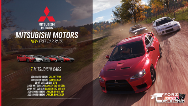 Forza Horizon 4 - Playground Games объявила о возвращении в игру автомобилей Mitsubishi