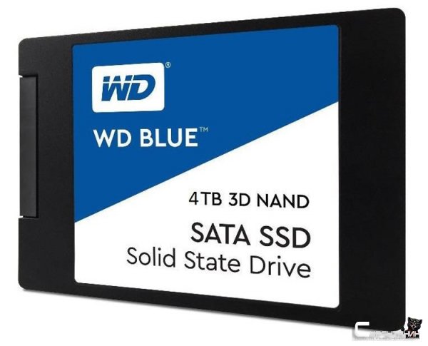 Теперь 4 Тбайт: готовится новый накопитель WD Blue 3D NAND SATA SSD
