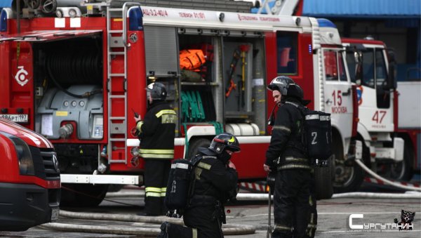 При тушении возгорания в центре Москвы пострадал пожарный
