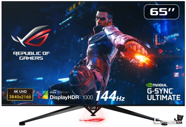 Гигантский игровой монитор ASUS ROG Swift PG65UQ формата BFGD выходит на рынок