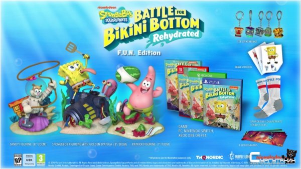 THQ Nordic представила коллекционные версии SpongeBob SquarePants: Battle for Bikini Bottom – Rehydrated
