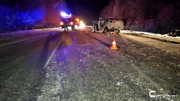 6 человек, в том числе грудничок, пострадали в ДТП на югорской трассе