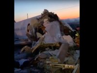 Очевидец рассказал подробности крушения пассажирского самолета в Казахстане