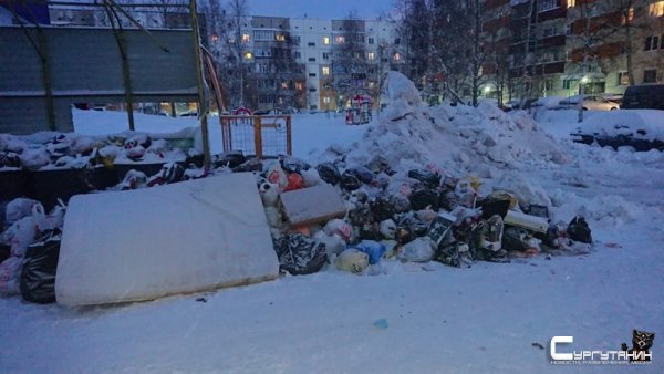Новогодние праздники превратили Сургут в большую мусорку