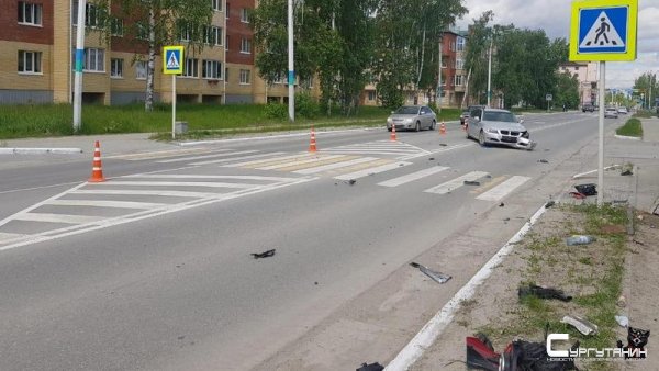 Небезопасный поворот. В Югре иномарка сбила мотоциклиста