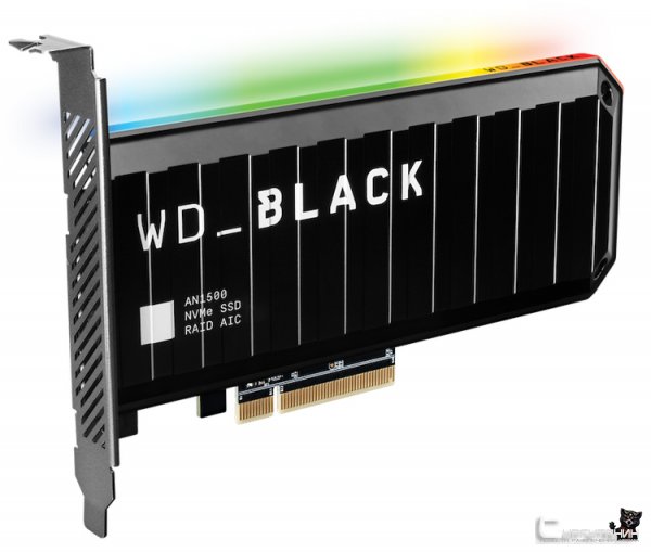 Представлен первый игровой SSD серии WD_Black с интерфейсом PCIe 4.0: до 7000 Мбайт/с