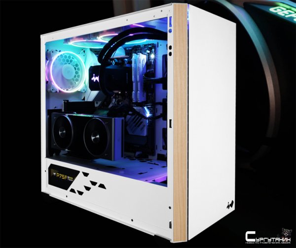 ПК-корпус InWin 216 получил белое исполнение и отделку под дерево