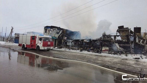 В Сургуте дотла сгорел незаконный хостел, а так же один из его постояльцев