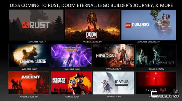 Red Dead Redemption 2, The Ascent и еще 5 игр получат поддержку Nvidia DLSS