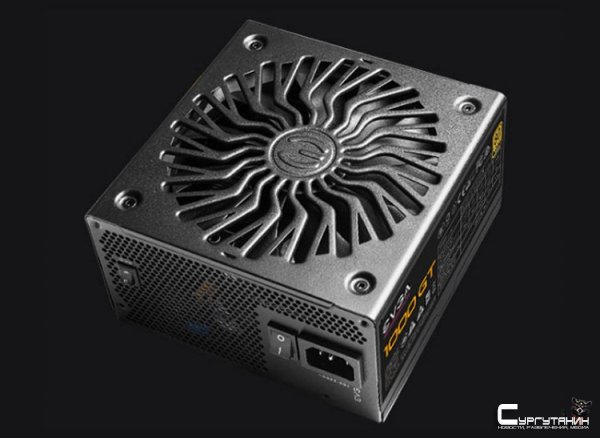 Блок питания EVGA SuperNOVA 1000 GT имеет модульную систему кабелей