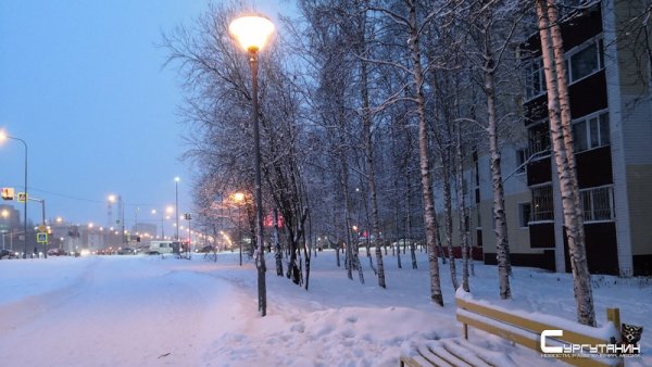 Сургут ждут морозные и скользкие выходные