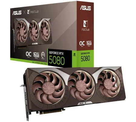 Мечта тихого геймера: ASUS и Noctua представили видеокарту GeForce RTX 5080 Noctua Edition с самым массивным кулером