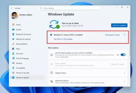 Microsoft выпустила ISO-образ Windows 11 25H2 для инсайдеров