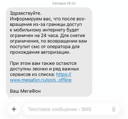 Официально: в России ввели «период охлаждения» — мобильный интернет отключают на сутки после возвращения из-за границы