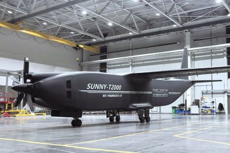 В Китае представили тяжёлый грузовой беспилотник SUNNY-T2000: 2 тонны полезной нагрузки и дальность более 1000 км
