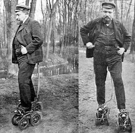 Ролики на бензине: как французский изобретатель Константини опередил своё время в 1906 году