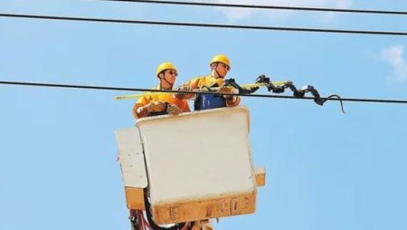 В Китае создали робота-змею для проверки линий электропередачи